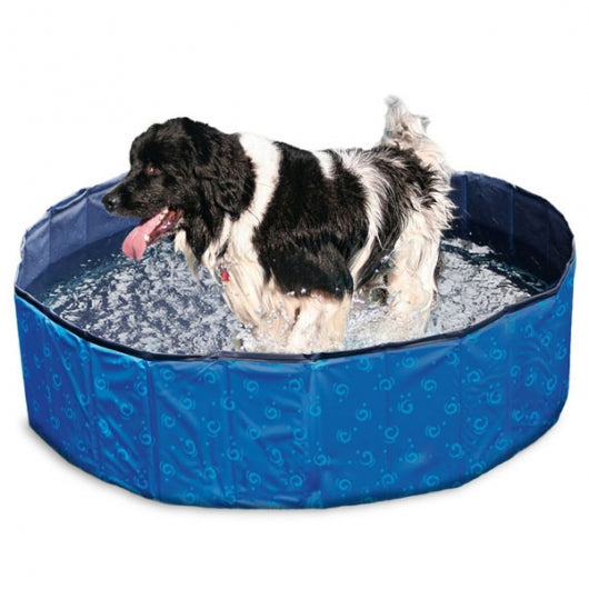 Karlie Flamingo DOGGY POOL Swimmingpool für Hunde - Blau gemustert *