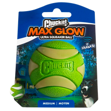 Chuckit! Max Glow Ultra Squeaker Ball M *