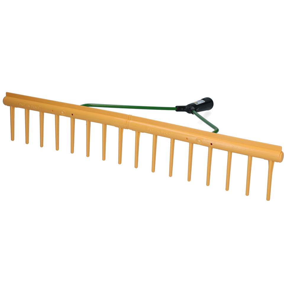 Heurechen mit Egalisierkante 64 cm, 16 Zähne *