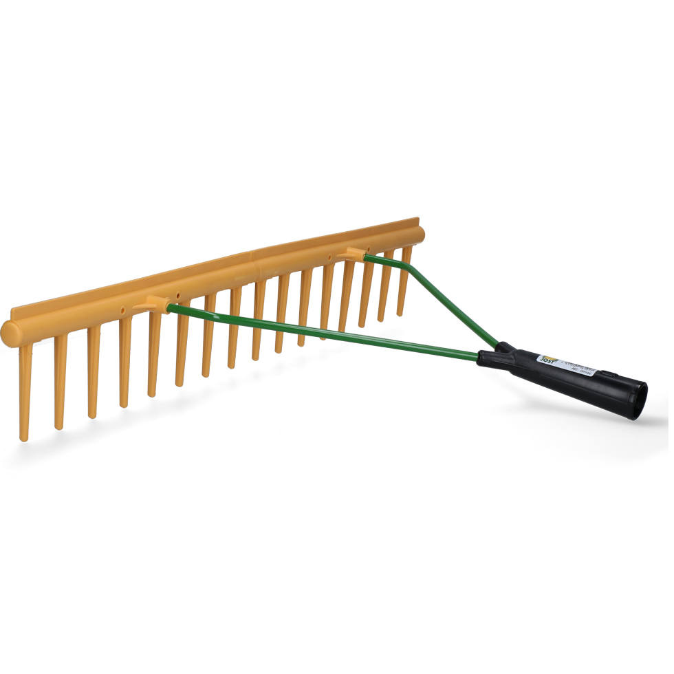 Heurechen mit Egalisierkante 64 cm, 16 Zähne *