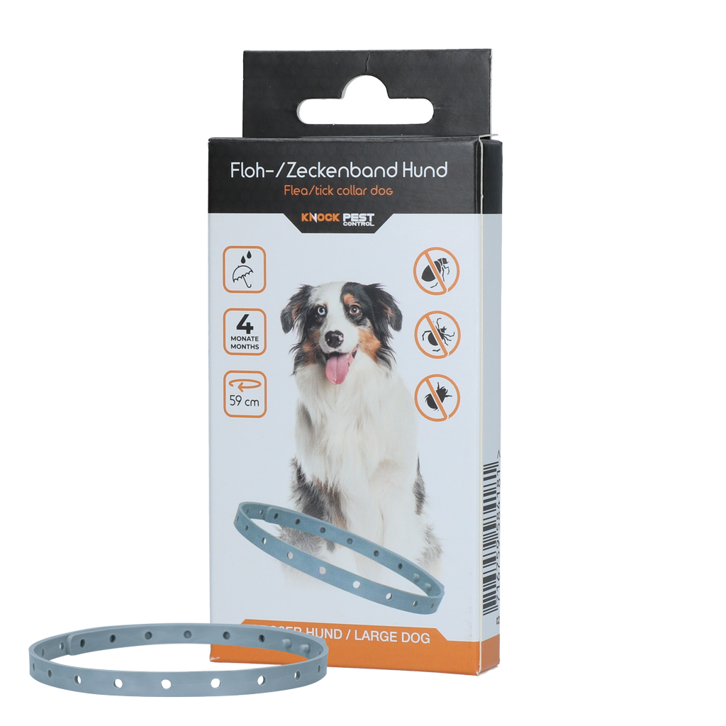 Knock Pest Floh/Zeckenhalsband Hund 59 cm DE/UK *