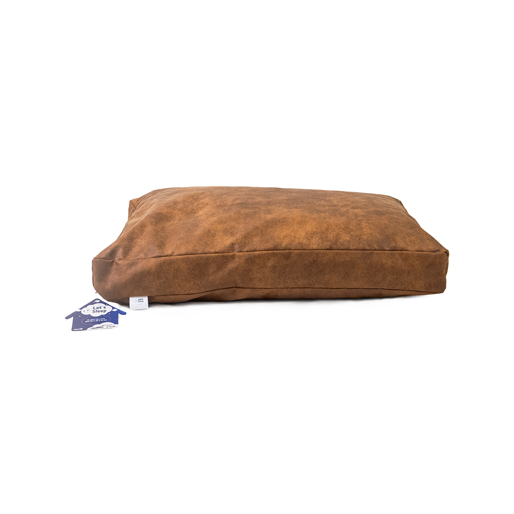 Let's Sleep Plush Pillow Hundebett L Cognac *