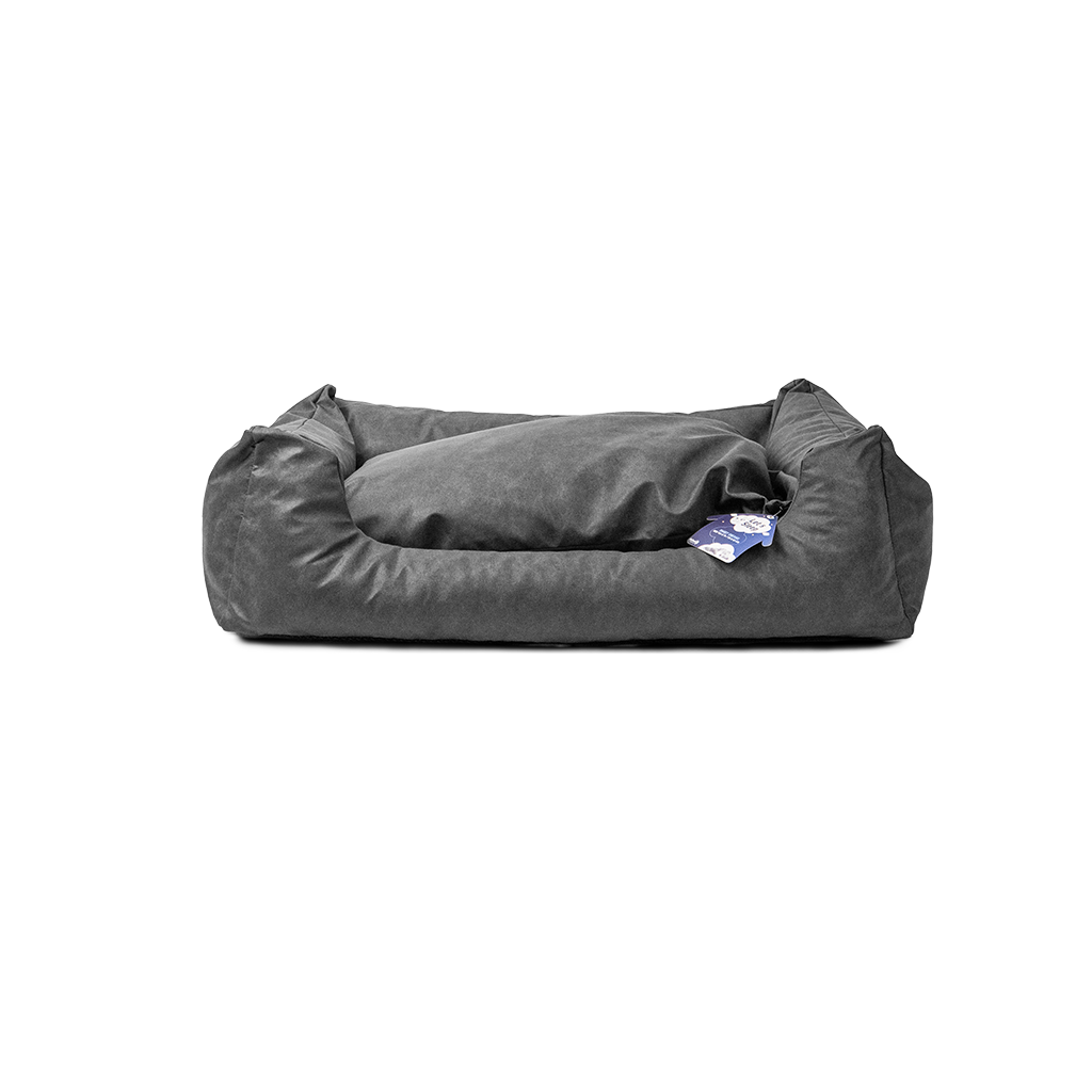 Let's Sleep Sweet Dreams Hundekorb Mit Kissen XL Anthrazit *