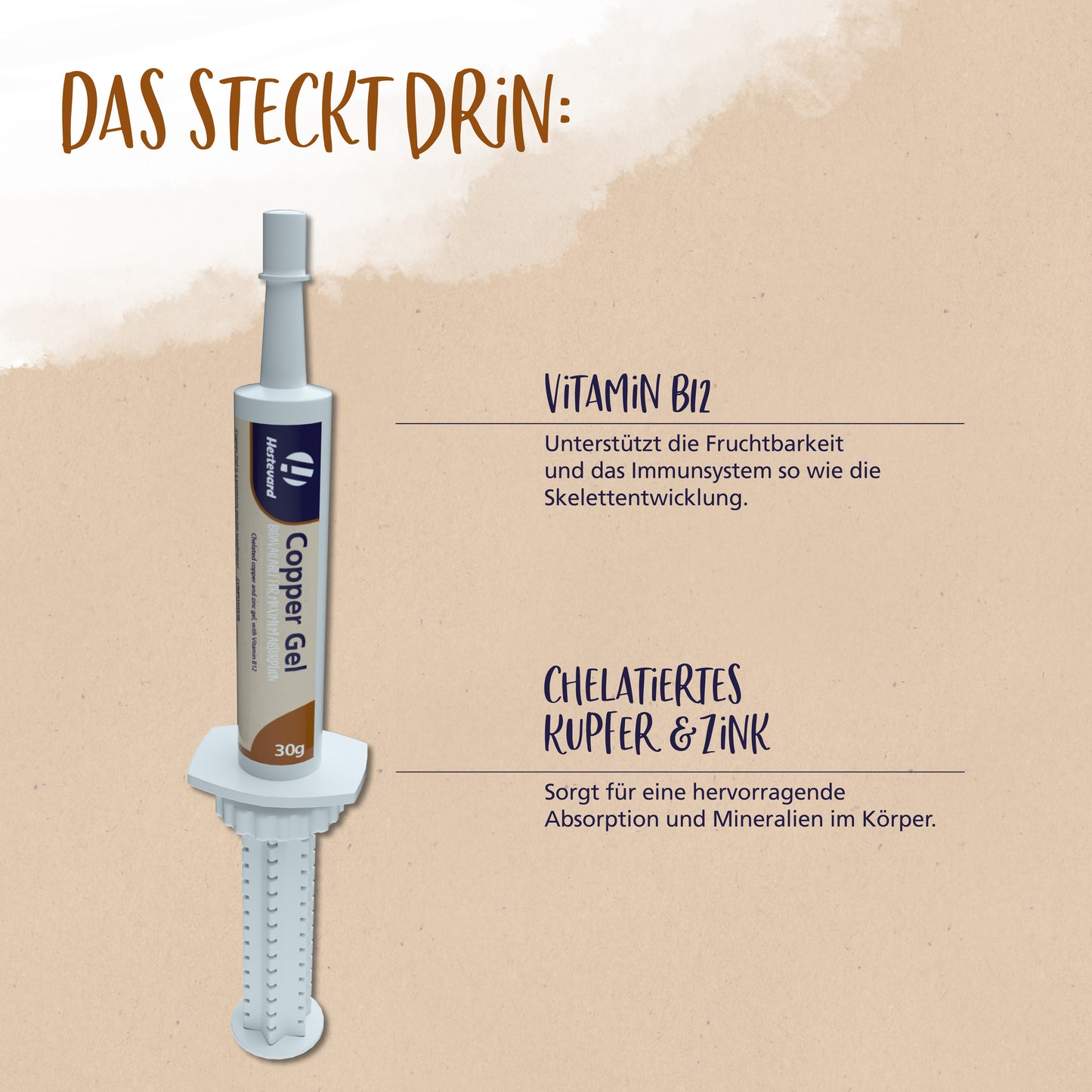 Hestevard Copper Gel – Hochwertige Kupfer- & Zinkversorgung für Pferde
