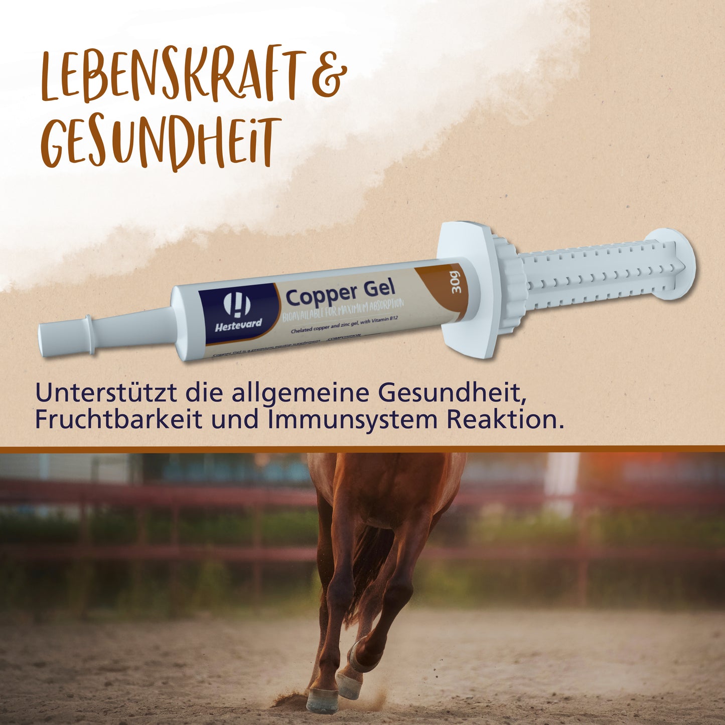 Hestevard Copper Gel – Hochwertige Kupfer- & Zinkversorgung für Pferde