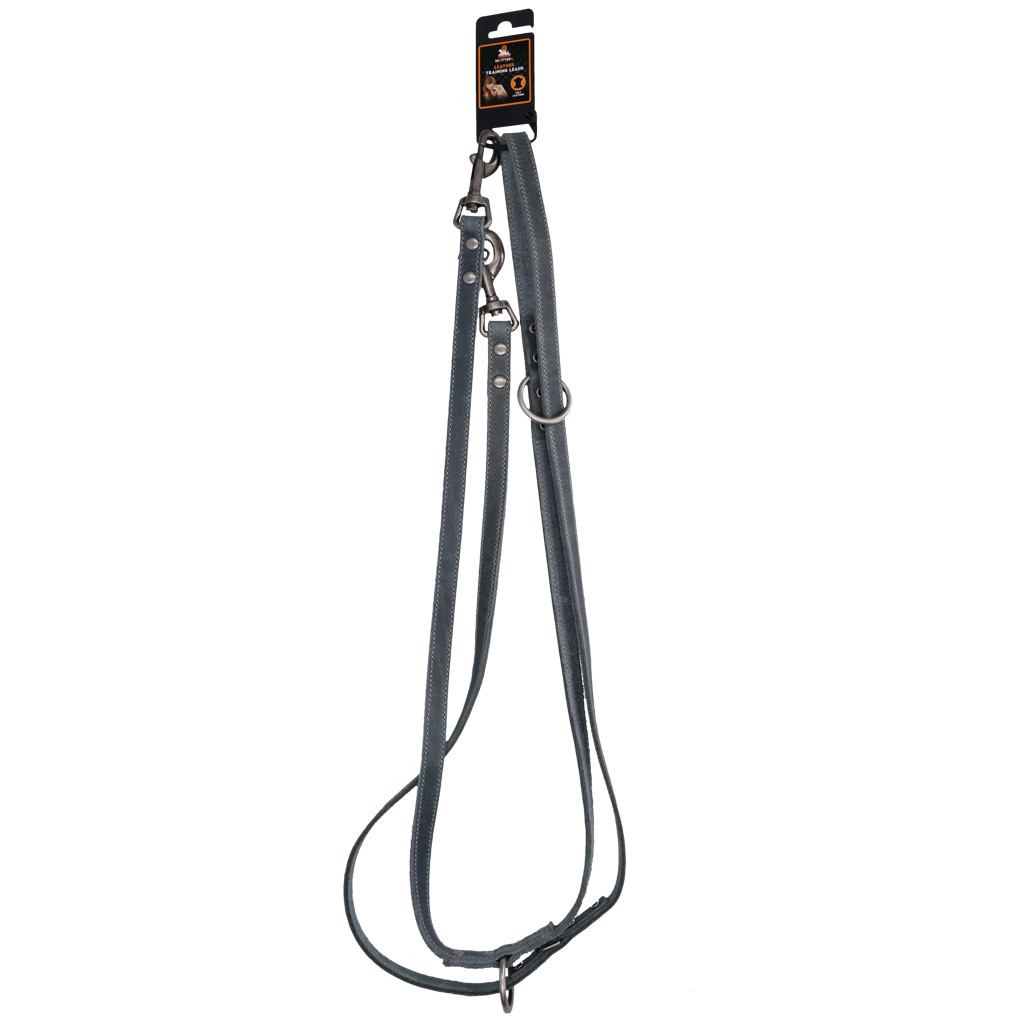 Spotted! Pro Leder Trainingsleine Grau 1,6 x 250 cm *