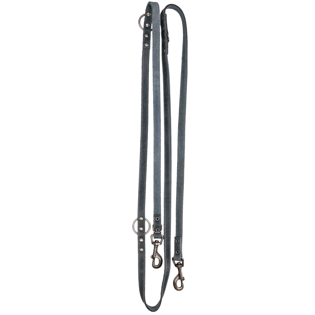 Spotted! Pro Leder Trainingsleine Grau 2 x 250 cm *