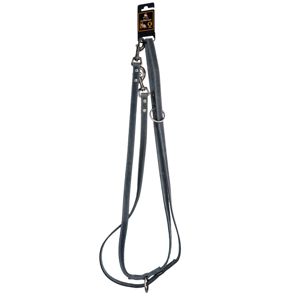 Spotted! Pro Leder Trainingsleine Grau 2 x 250 cm *