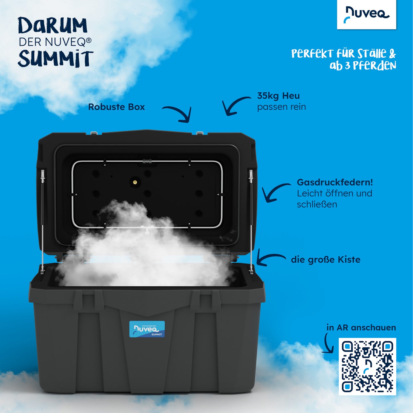 NUVEQ® Summit PRO – Der Hochleistungs-Heubedampfer für professionelle Ansprüche!
