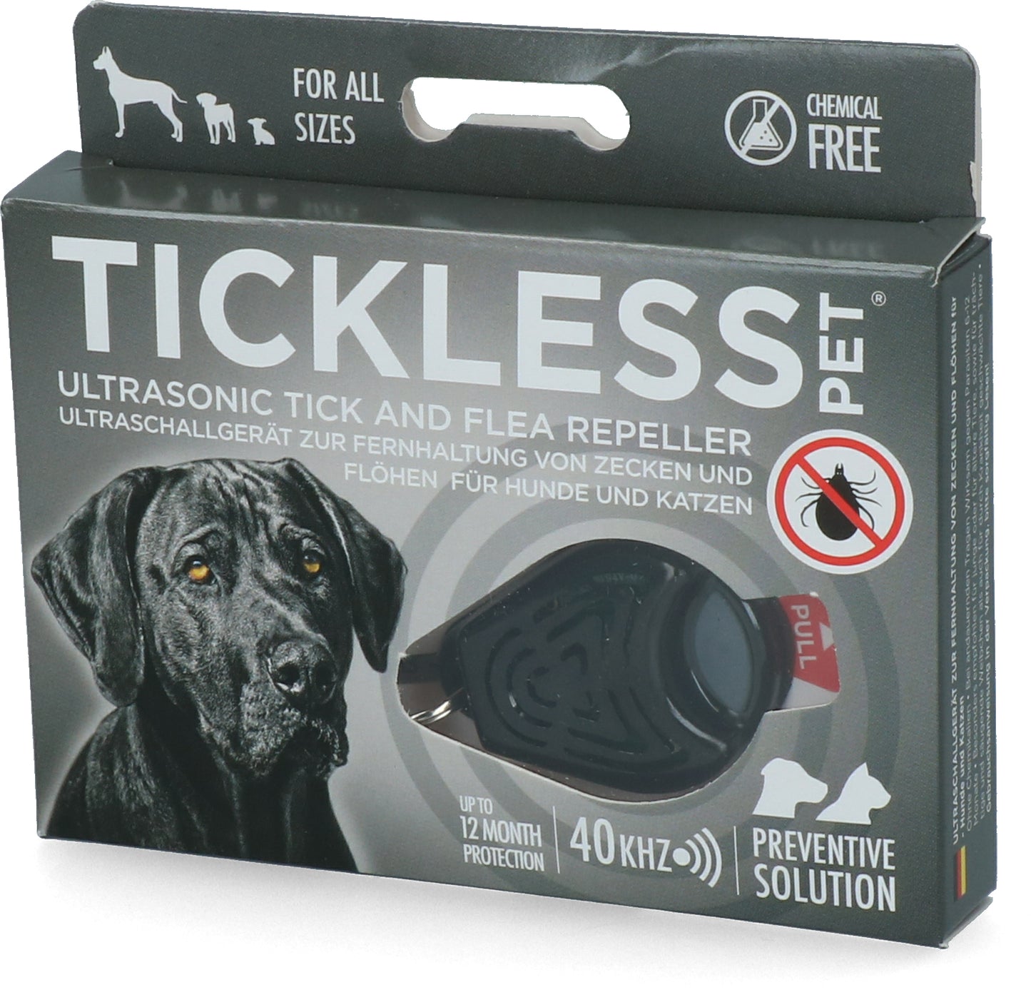 Tickless Pet Mindestschutz von 6 Monaten Schwarz *