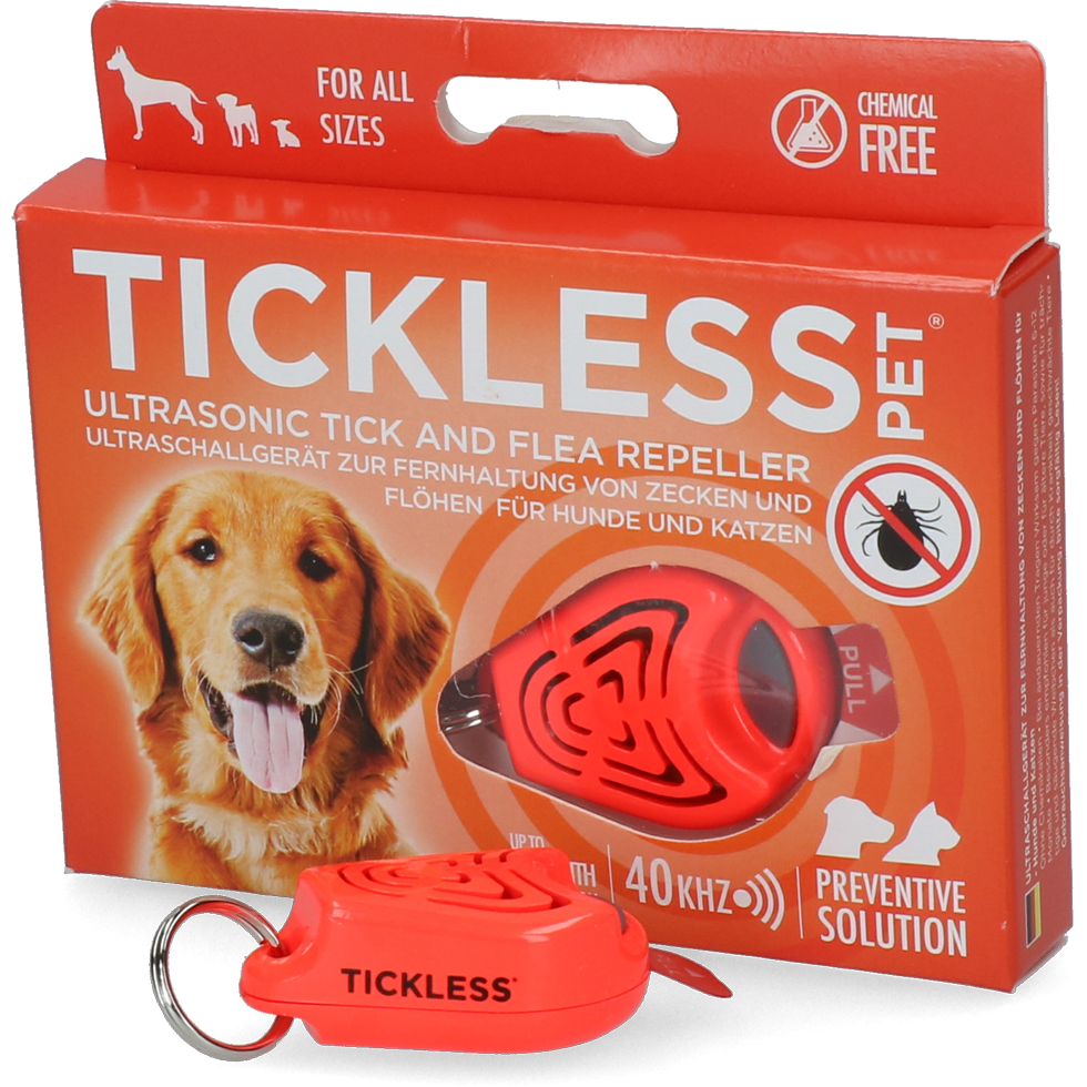 Tickless Pet Mindestschutz von 6 Monaten Orange *