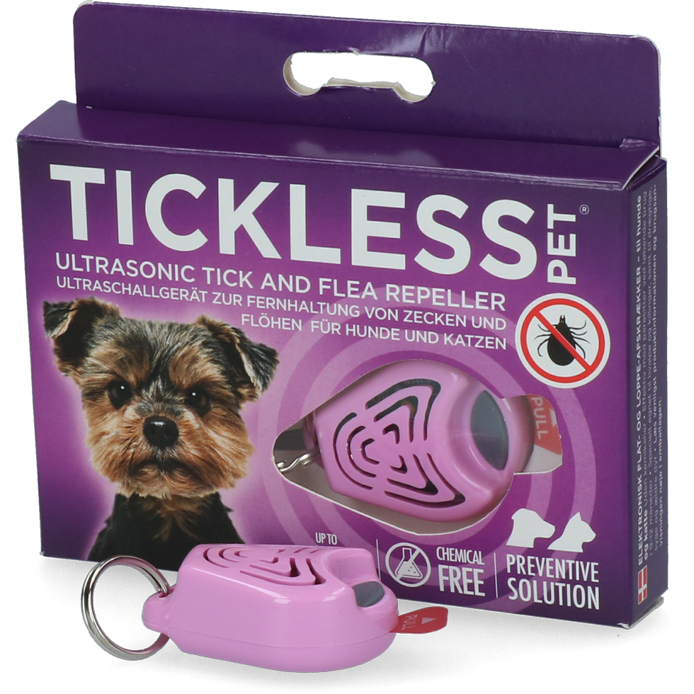 Tickless Pet Mindestschutz von 6 Monaten Rosa *