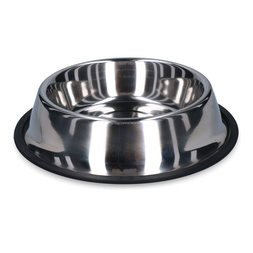 Anti-Rutsch Speise- & Trinkschale Edelstahl 450 ml Ø 19 cm *