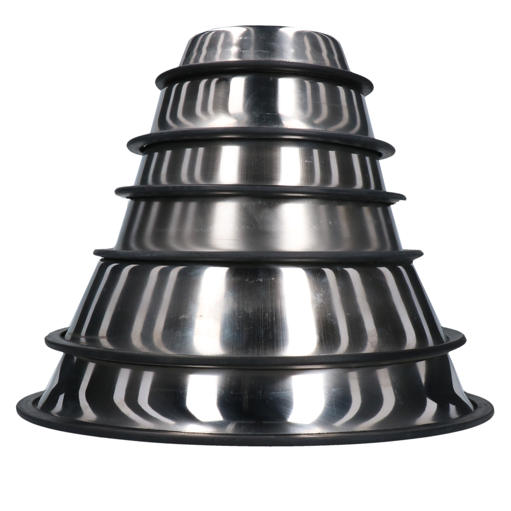 Anti-Rutsch Speise- & Trinkschale Edelstahl 1,80 ltr Ø 29 cm *