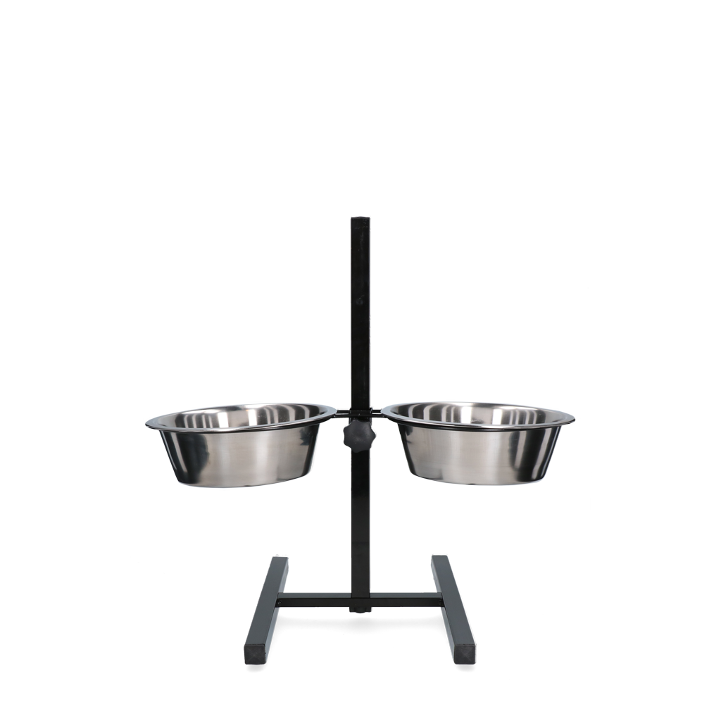 Futter- und Trinkschale Edelstahl T-Ständer Ø 21 cm (1,75 l) *