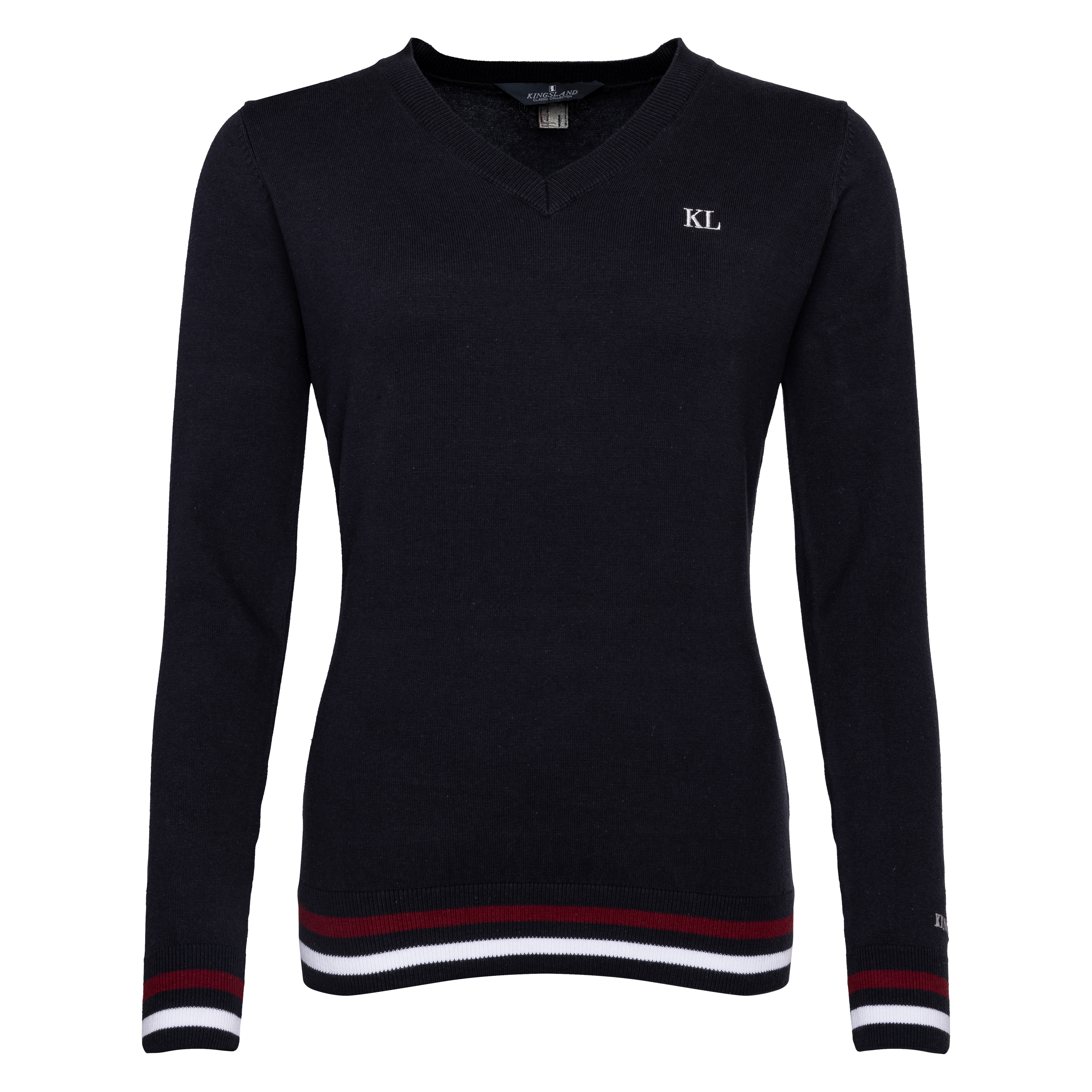 Classic Ladies Knitted V-Neck  *