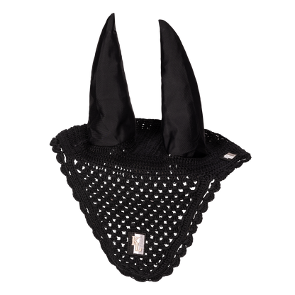 Baumwoll-Häkel-Fliegenhaube mit elastischen Ohren  *