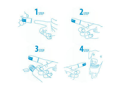 AFP Sparkles Finger Brush (6pack) *