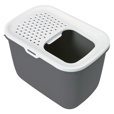 Savic Katzentoilette Hop In weiß/grau *