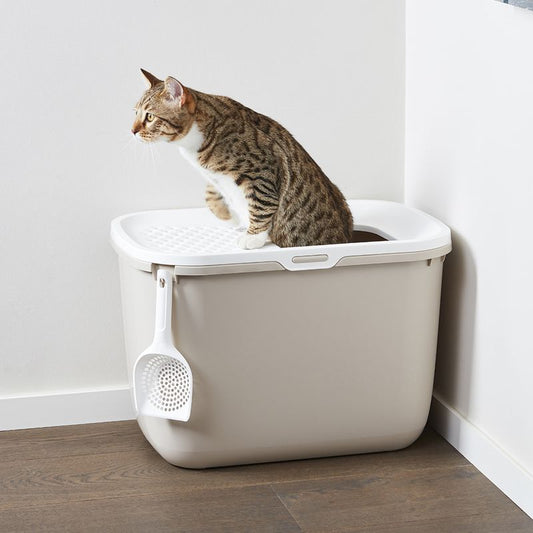 Savic Katzentoilette Hop In weiß/grau *