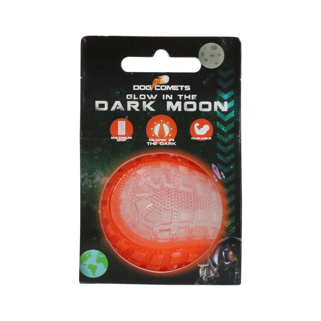 Dog Comets Glow in the Dark Moon Orange S *