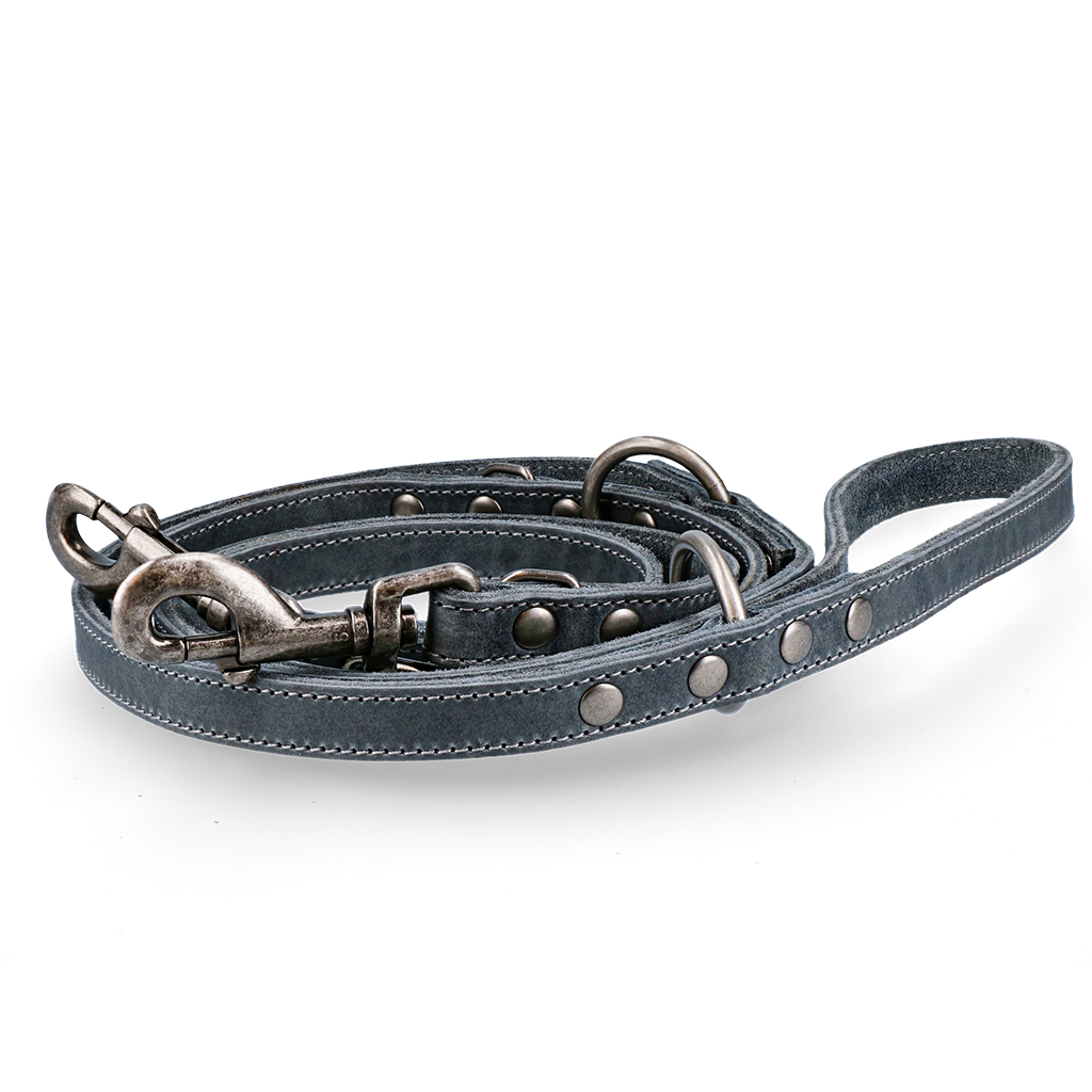 Spotted! Pro Leder Trainingsleine Grau 1,6x250cm *