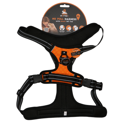 Spotted! PRO Geschirr Orange XL – Starkes & stabiles Hundegeschirr für große Hunde *