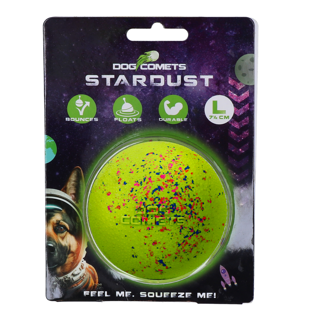 Dog Comets Ball Stardust Grün L *