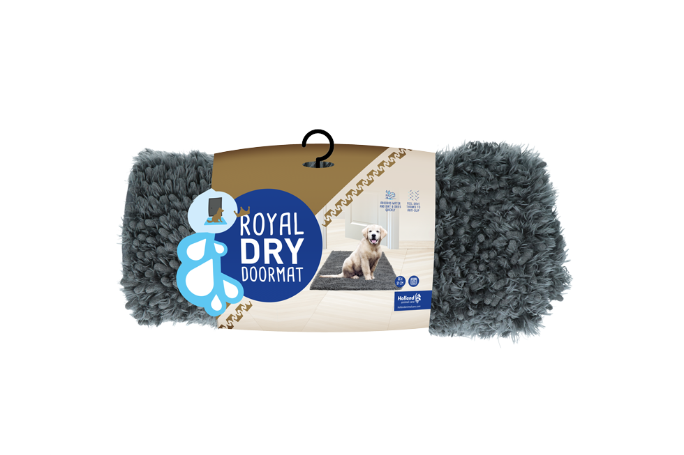 Royal Dry Doormat M – Praktische Fußmatte für kleine bis mittelgroße Hunde *