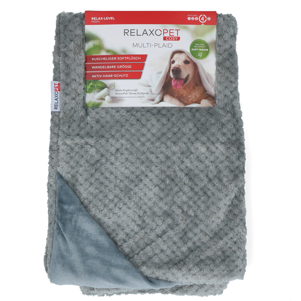 RelaxoPet COSY Multi-Plaid – Kuscheliges & beruhigendes Hundedecke *