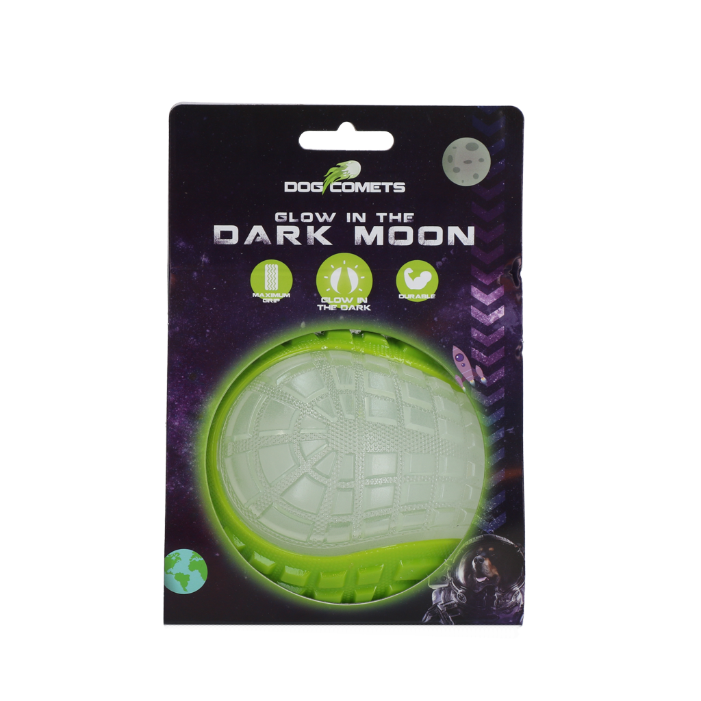 Dog Comets Glow in the Dark Moon Green L *
