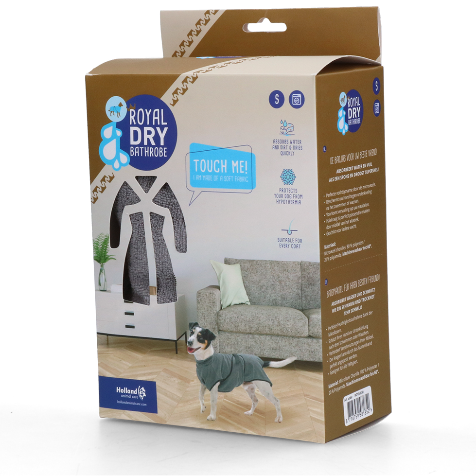 Royal Dry Bathrobe S – Optimal für kleine bis mittelgroße Hunde *