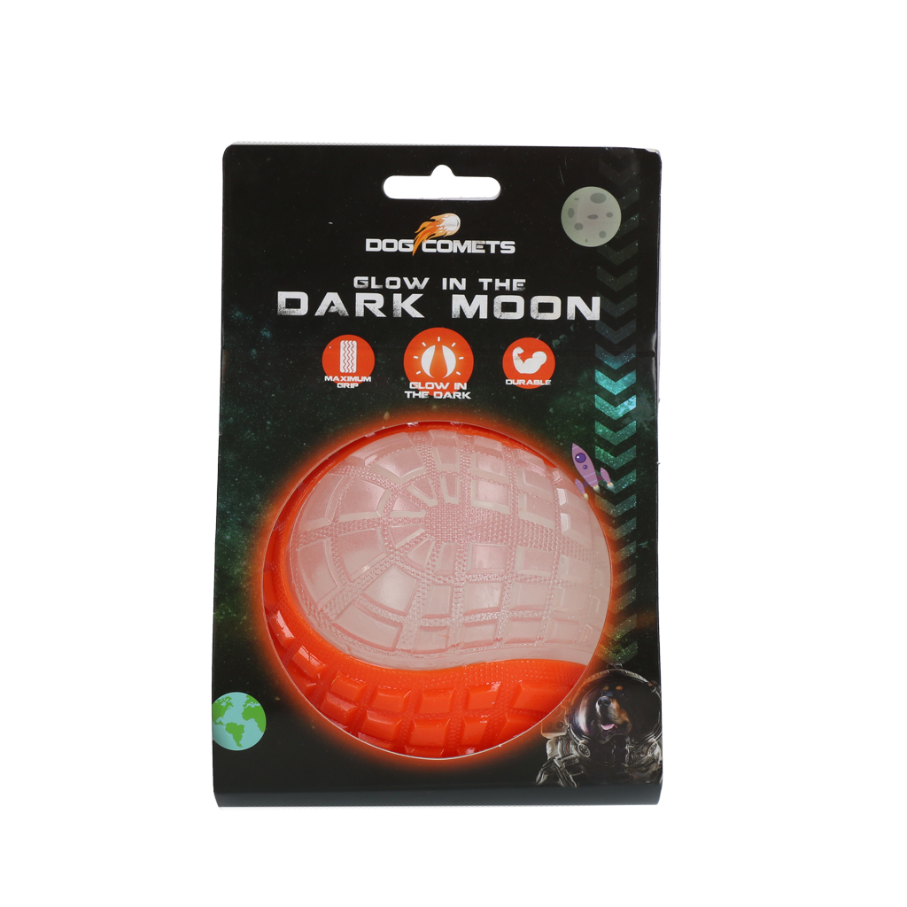 Dog Comets Glow in the Dark Moon Orange L *