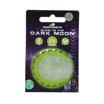 Dog Comets Glow in the Dark Moon Green S *
