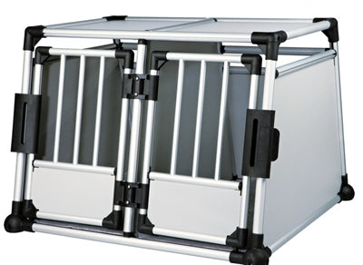 Trixie-Transportkiste Doppelt Aluminium