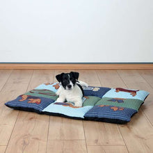 Trixie Patchwork-Decke - blau/grün, 80 x 55 cm *