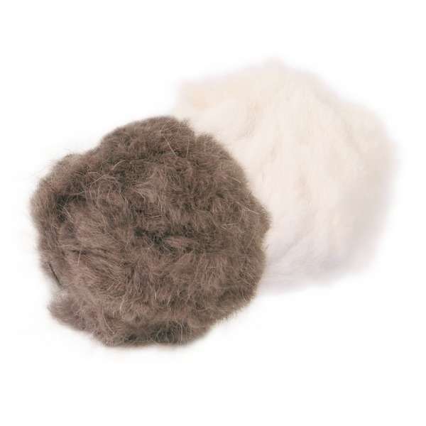 Trixie 2 Plüschbälle mit Schelle - 3 cm *
