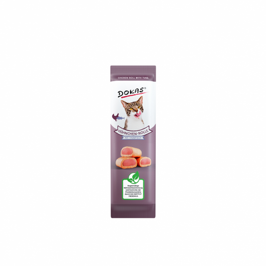 Dokas Cat Snack Hühnchen-Rolle mit Thunfisch 10g *