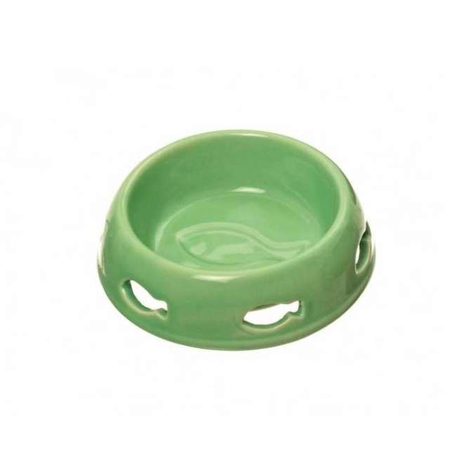 Karlie Katzennapf mit Fischlöchern - 150ml, grün *
