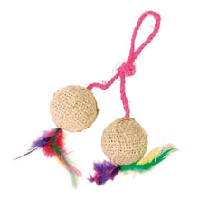 Trixie 2 Jute-Bälle mit Sisalband und Catnip *