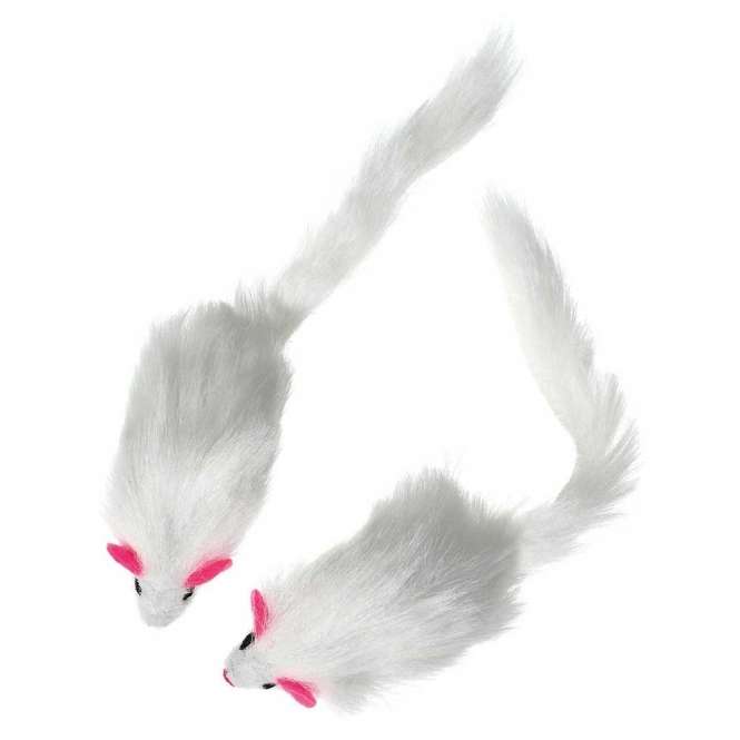 Karlie Flamingo Plüschmäuse mit Rassel - 2 Stück *