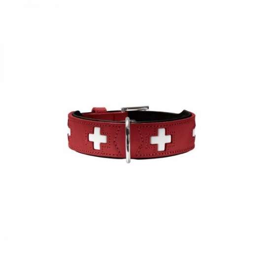 Hunter Halsband Swiss nickel, rot *