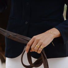 Sterling Silber Hufeisen-Armband mit Kette