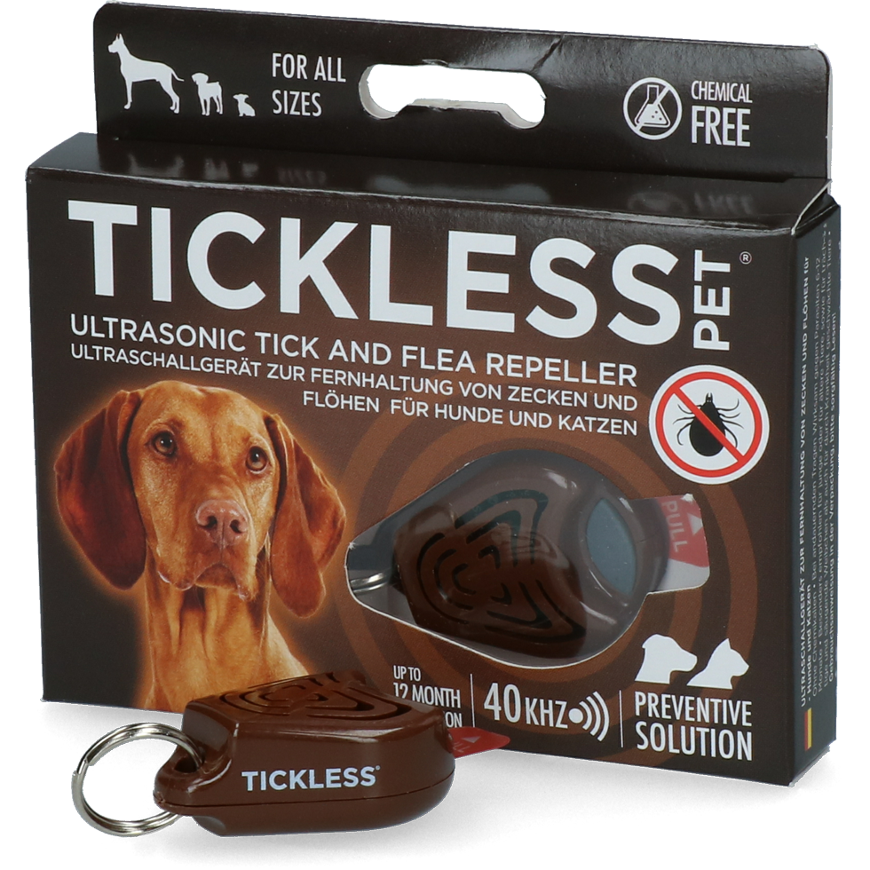 Tickless Pet Rosa – Zeckenschutz für Hunde & Katzen (bis zu 12 Monate Schutz) *
