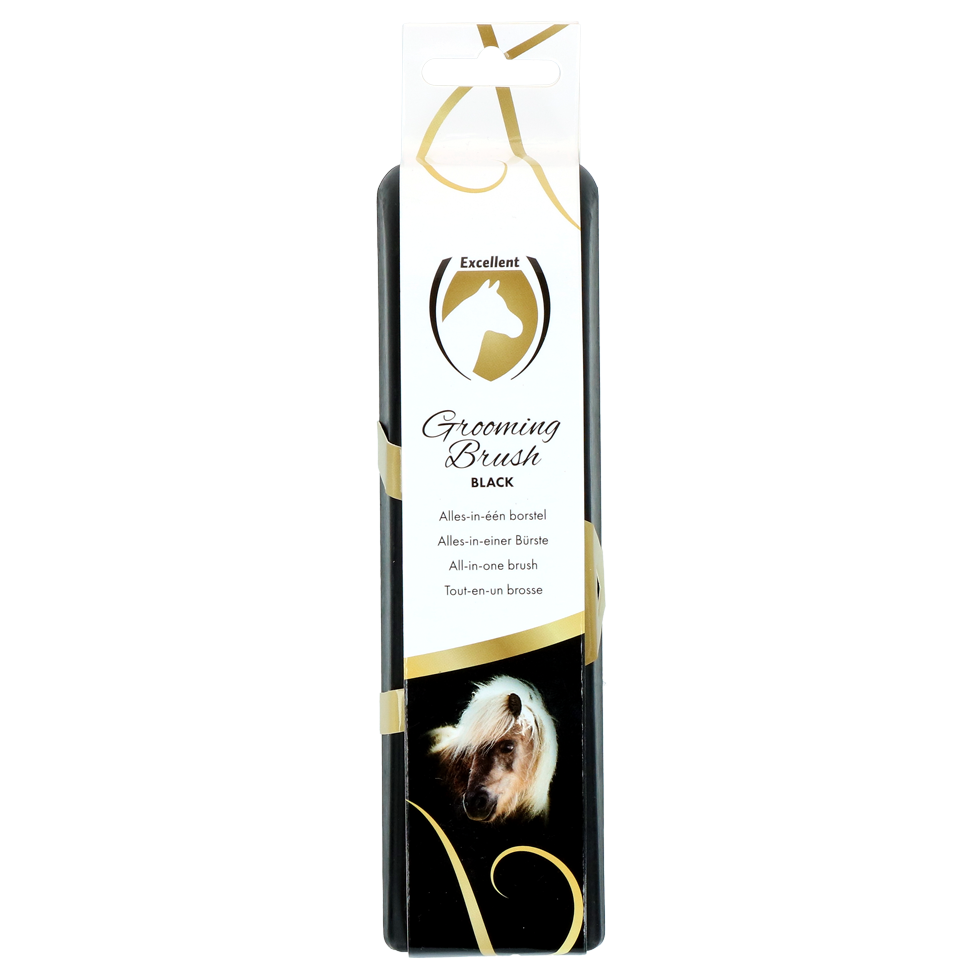 Excellent Horse Grooming Brush M Schwarz *
