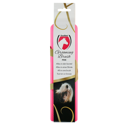 Excellent Horse Grooming Brush L Rosa *