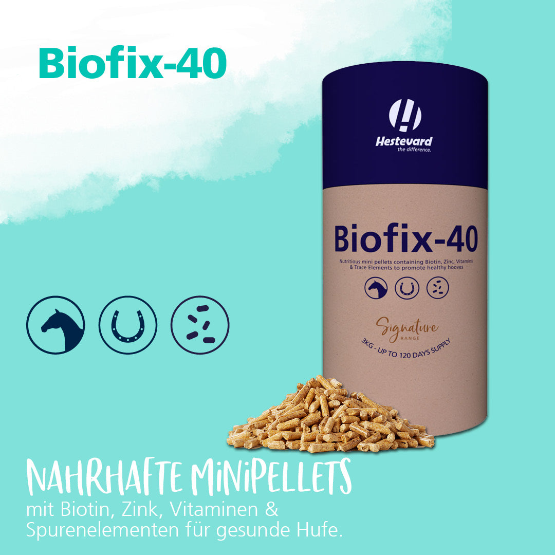 Hestevard Biofix-40 - Mineralisierte Mini-Pellets für Hufe & Haare