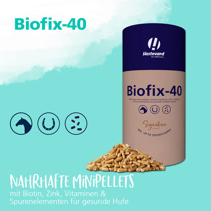 Hestevard Biofix-40 - Mineralisierte Mini-Pellets für Hufe & Haare