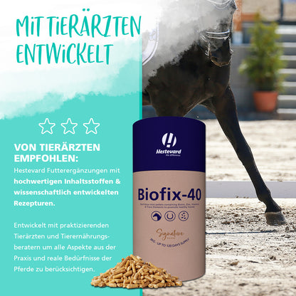 Hestevard Biofix-40 - Mineralisierte Mini-Pellets für Hufe & Haare