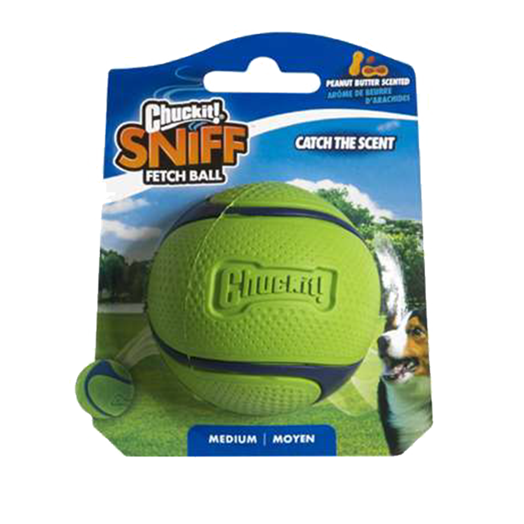 Chuckit! Sniff Fetch Ball Peanut Butter M *